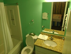 Hair dryer, towels