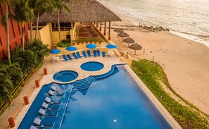 Piscine extérieure, piscine chauffée