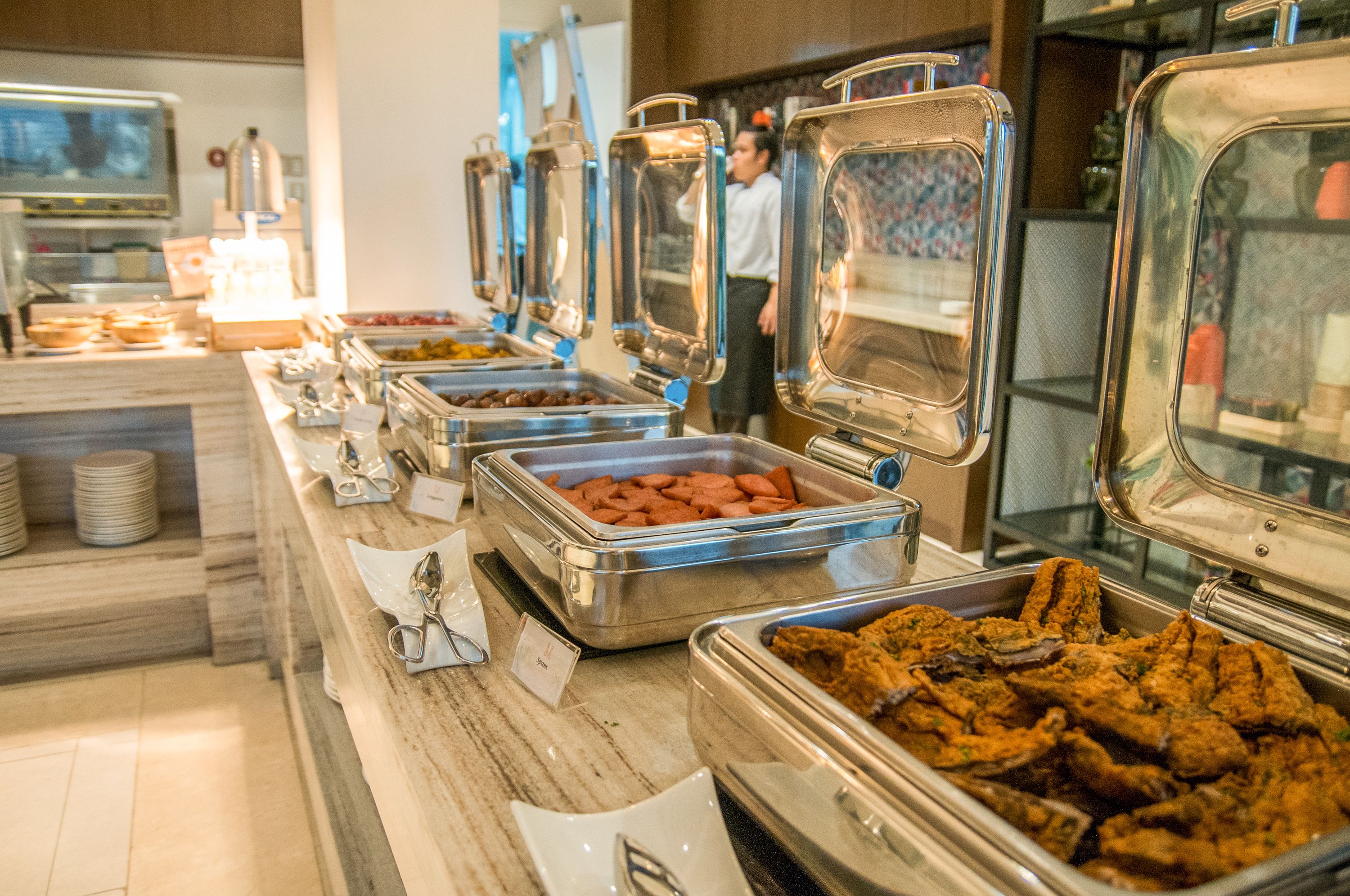 daily buffet breakfast (php 800 per person)