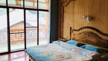 Desk, blackout curtains, iron/ironing board, free WiFi