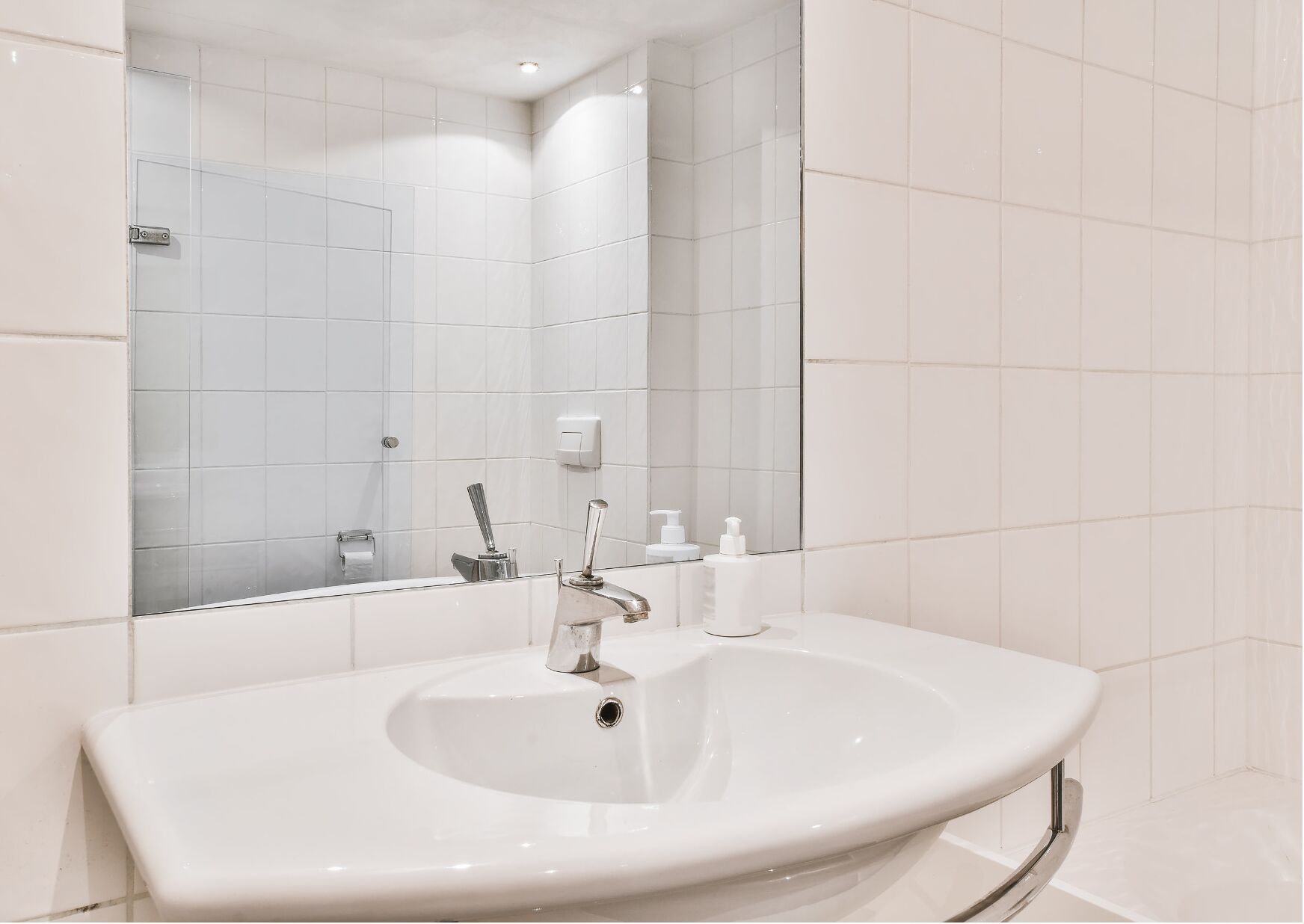 economy room ac with free airport drop | bathroom | shower, rainfall showerhead, free toiletries, bathrobes