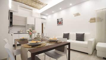 Lägenhet - 1 sovrum | Vardagsrum | Platt-tv