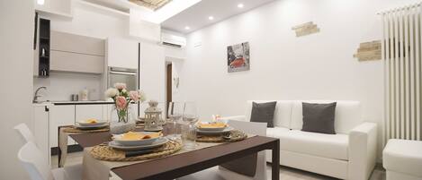 Appartement, 1 slaapkamer | Woonruimte | Flatscreentelevisie