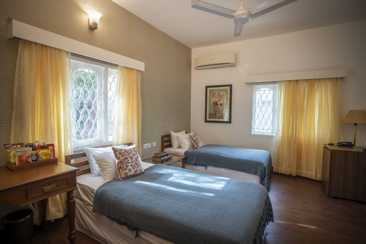 Chambre Deluxe, 1 lit double, non-fumeurs | 6 chambres, draps en coton égyptien, literie de qualité supérieure
