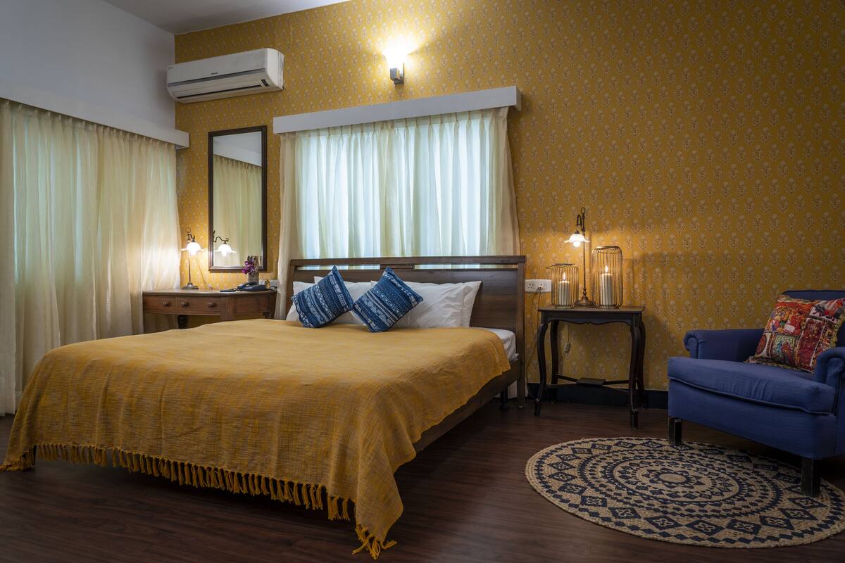 Chambre Supérieure, 1 lit double, non-fumeurs | 6 chambres, draps en coton égyptien, literie de qualité supérieure