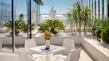 Superior Suite, Partial Sea View | Terrace/patio