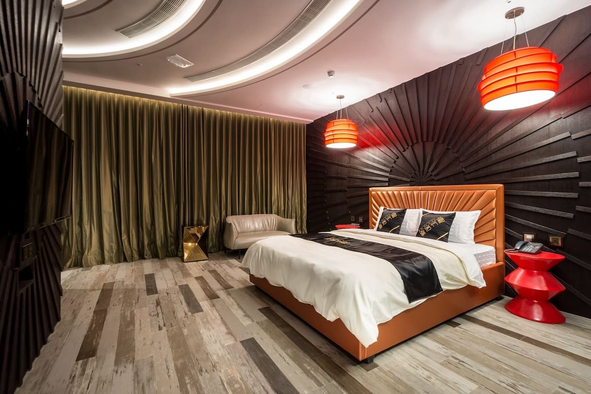 Individually decorated, desk, blackout curtains, soundproofing