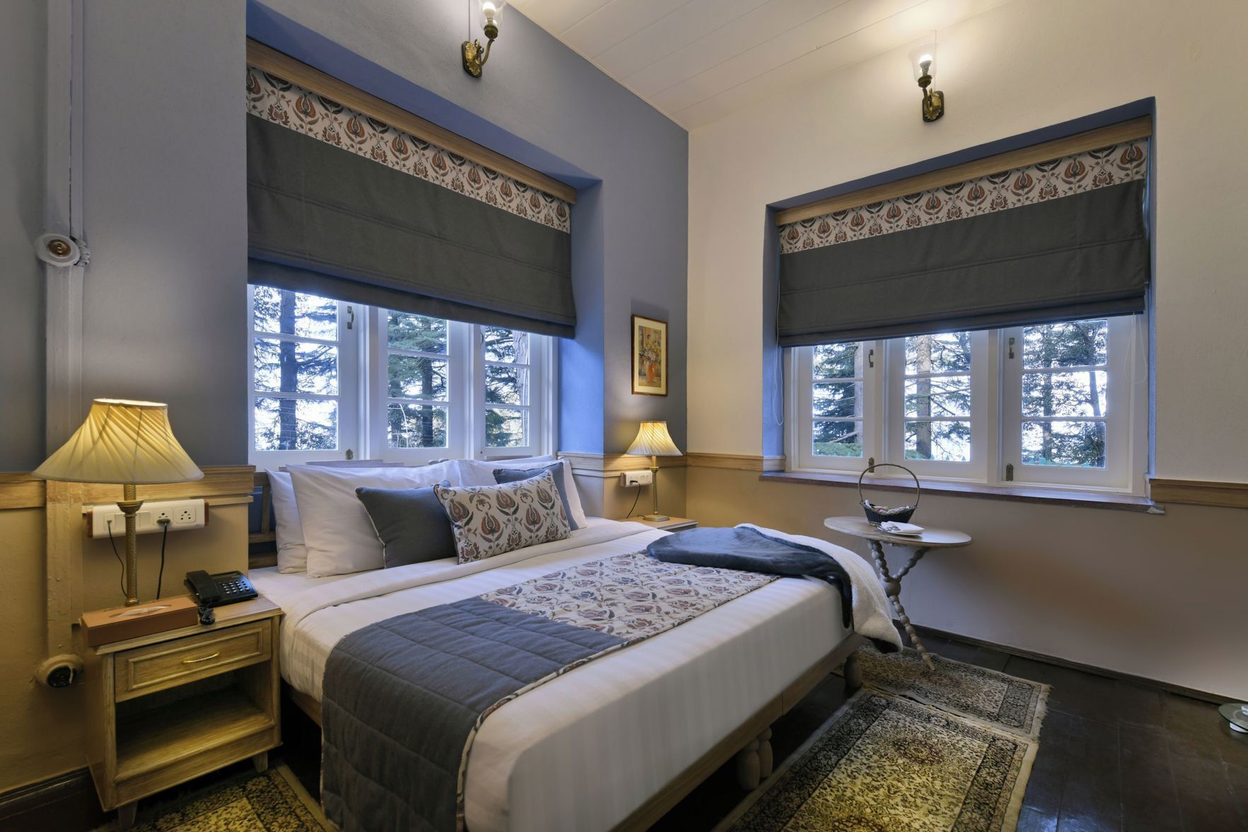Premium bedding, down comforters, free minibar, in-room safe