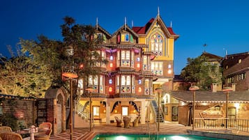 Front of property – evening/night