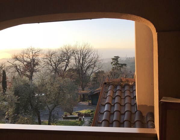 Blick von der Unterkunft