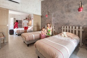 Canigou Family Room | Premium bedding, desk, soundproofing, iron/ironing board