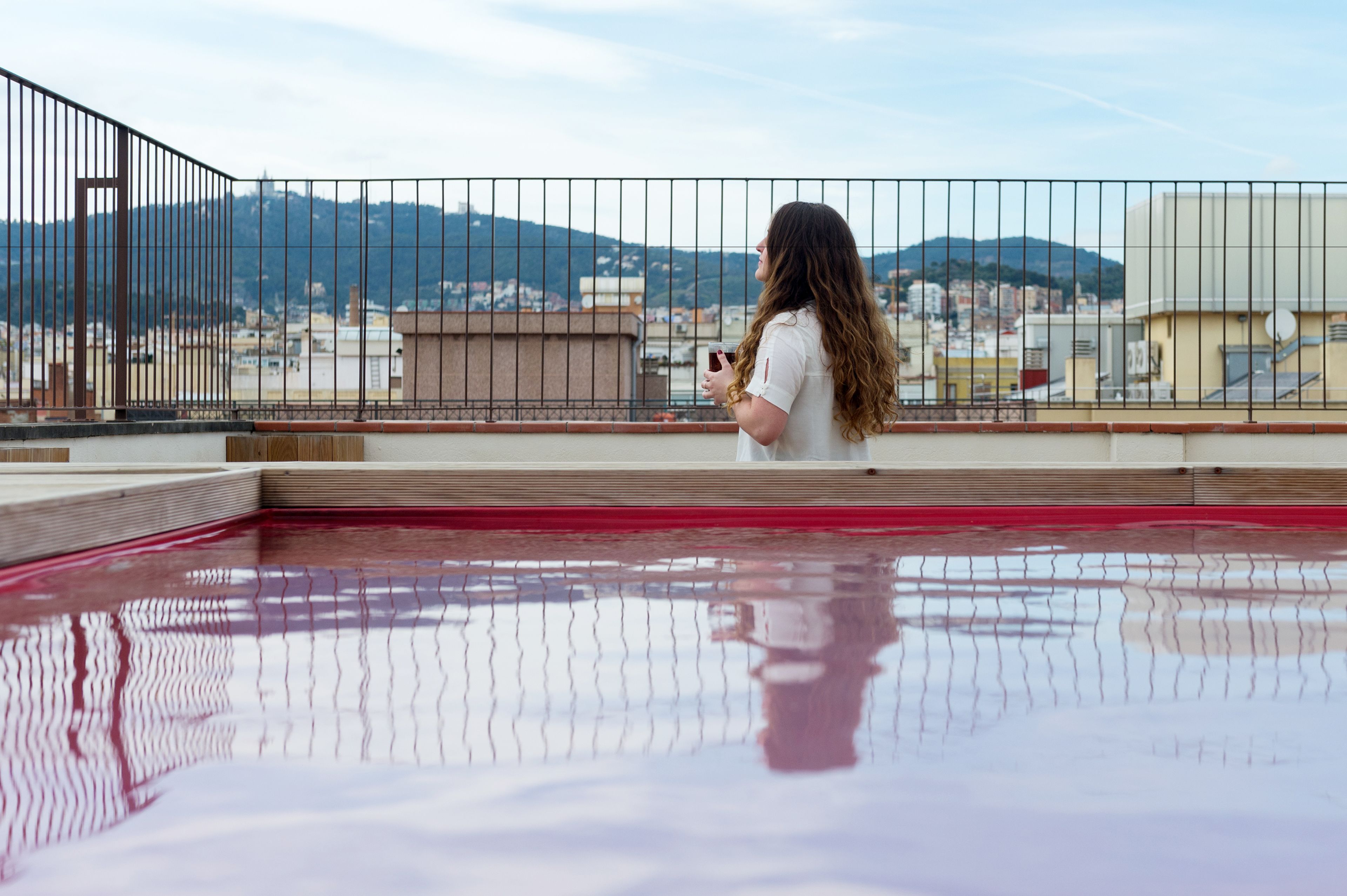 Een seizoensgebonden buitenzwembad