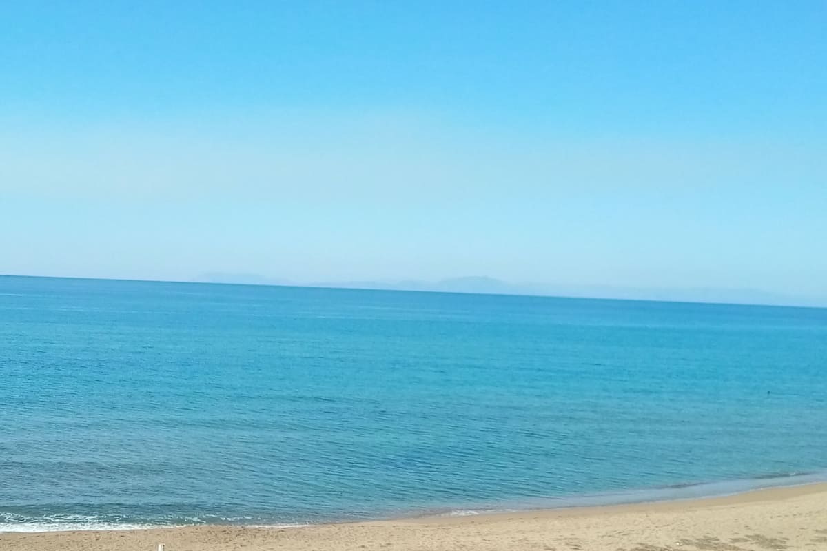 Vista a la playa o el mar