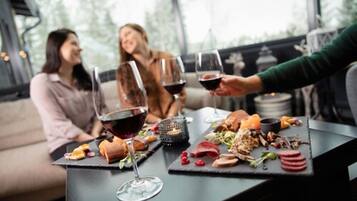 Breakfast, lunch and dinner served