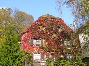 Blick von der Unterkunft