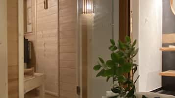 Villa Deluxe | Salle de bain | Sèche-cheveux, peignoirs, bidet, serviettes fournies