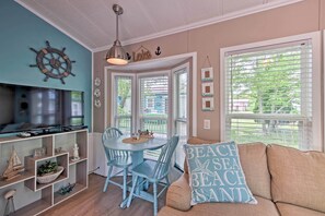 TV, DVD player, stereo