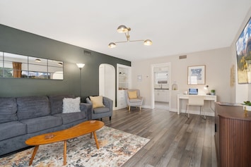 Living Room | Smart TV and Laptop-friendly Workspace