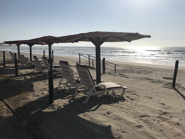On the beach