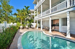 Et oppvarmet basseng