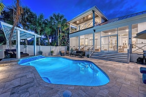 A heated pool