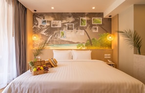 In-room safe, desk, blackout curtains, soundproofing