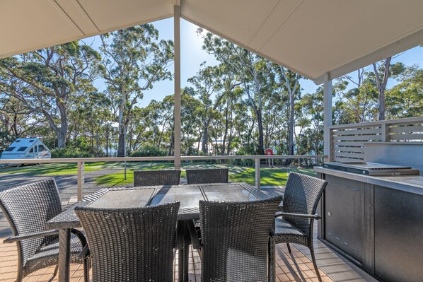 Cabin, 2 Bedrooms, Ocean View (Bayview) | Balcony view