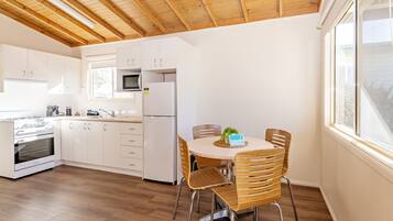 Cabin, 2 Bedrooms (Pacific) | Private kitchenette | Full-size fridge, microwave, stovetop, electric kettle