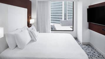 In-room safe, desk, laptop workspace, iron/ironing board