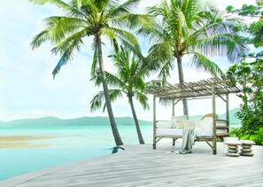 Outdoor pool, open 7 AM to 9 PM, free pool cabanas, pool umbrellas -  Elysian Luxury Eco Island Retreat (Whitsundays)
