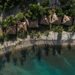Oceanfront villa with Outdoor shower | View from room