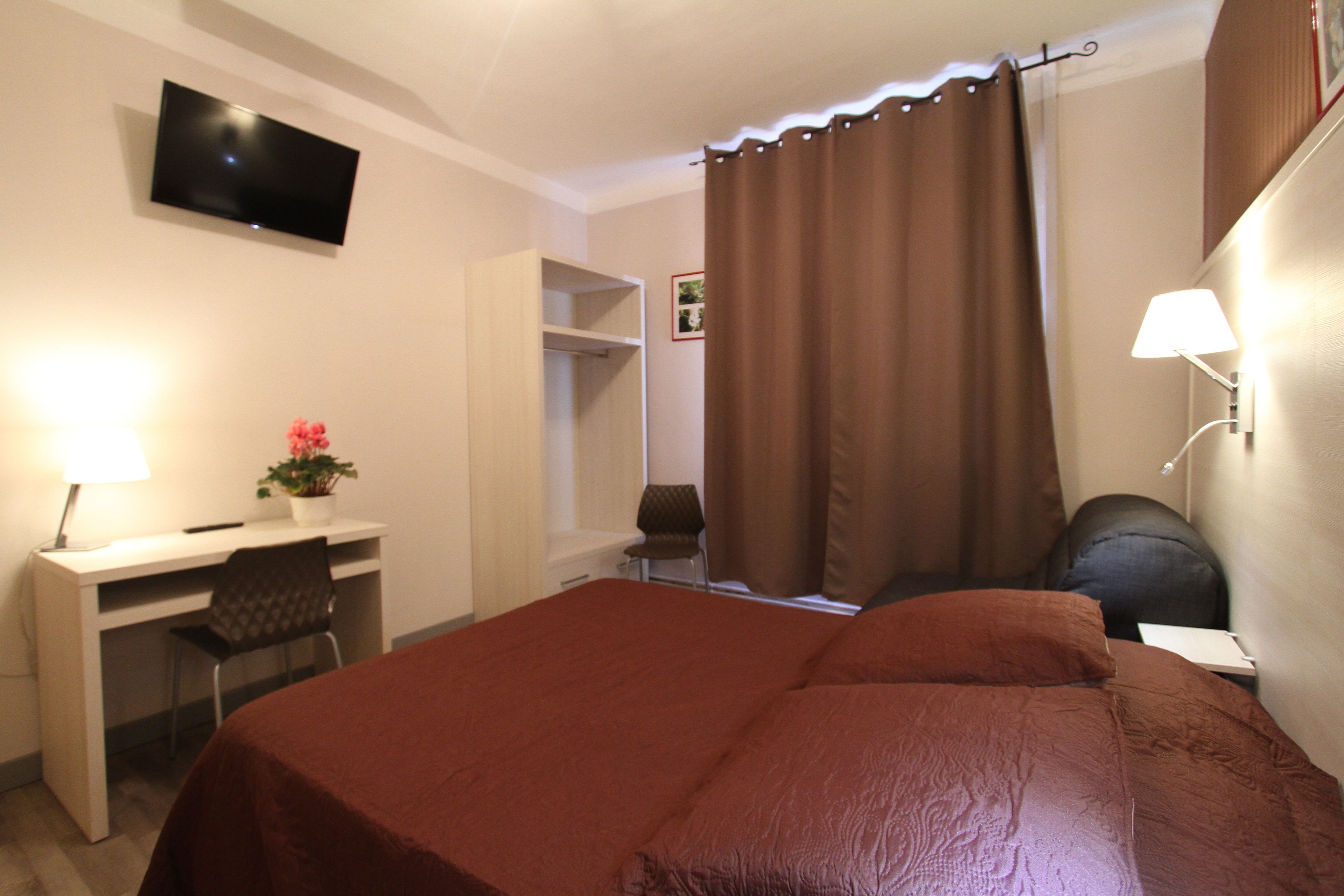 family room | individually decorated, individually furnished, desk, blackout curtains