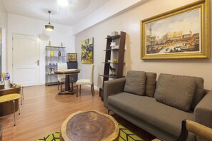 1 Bedroom Unit | Living area | Flat-screen TV - Forbeswood Heights near St Lukes (Taguig)