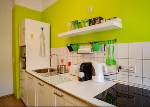 Exclusive Condo, 1 King Bed with Sofa bed, Non Smoking, Garden View | Private kitchen - Im Herzen - Zentral in Leipzig (Leipzig)