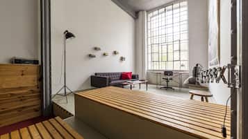 Apartamento design, várias camas, cozinha (#2) | Área de estar | Mesa de pingue-pongue