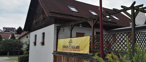 Voorkant van accommodatie