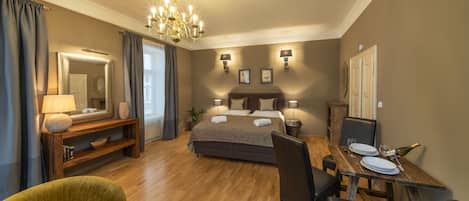 In-room safe, desk, blackout curtains, iron/ironing board