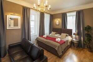 Deluxe-Studio, Kochnische, Stadtblick