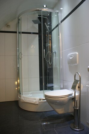 Regadera, amenidades de baño gratuitas, secadora de cabello, pantuflas 