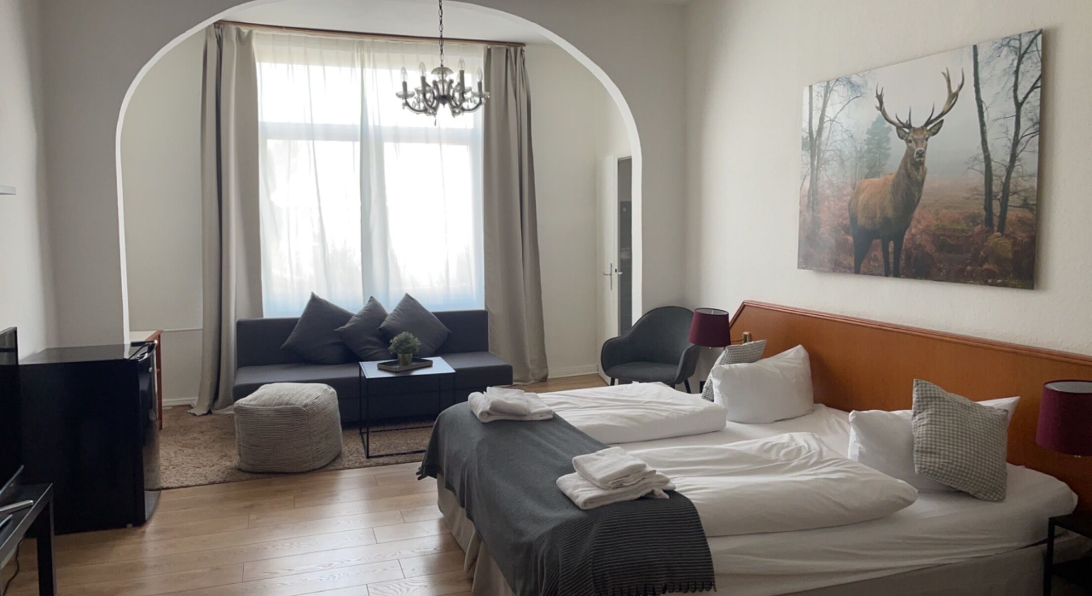 Hochwertige Bettwaren, schallisolierte Zimmer, Bügeleisen/Bügelbrett