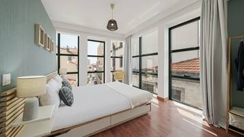 1 habitación, tabla de planchar con plancha, wifi y ropa de cama