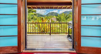 Hanalei vesiputouksia & vuoristomaisemat, ilmainen WiFi, ilmastointi / makuuhuone huoneissa