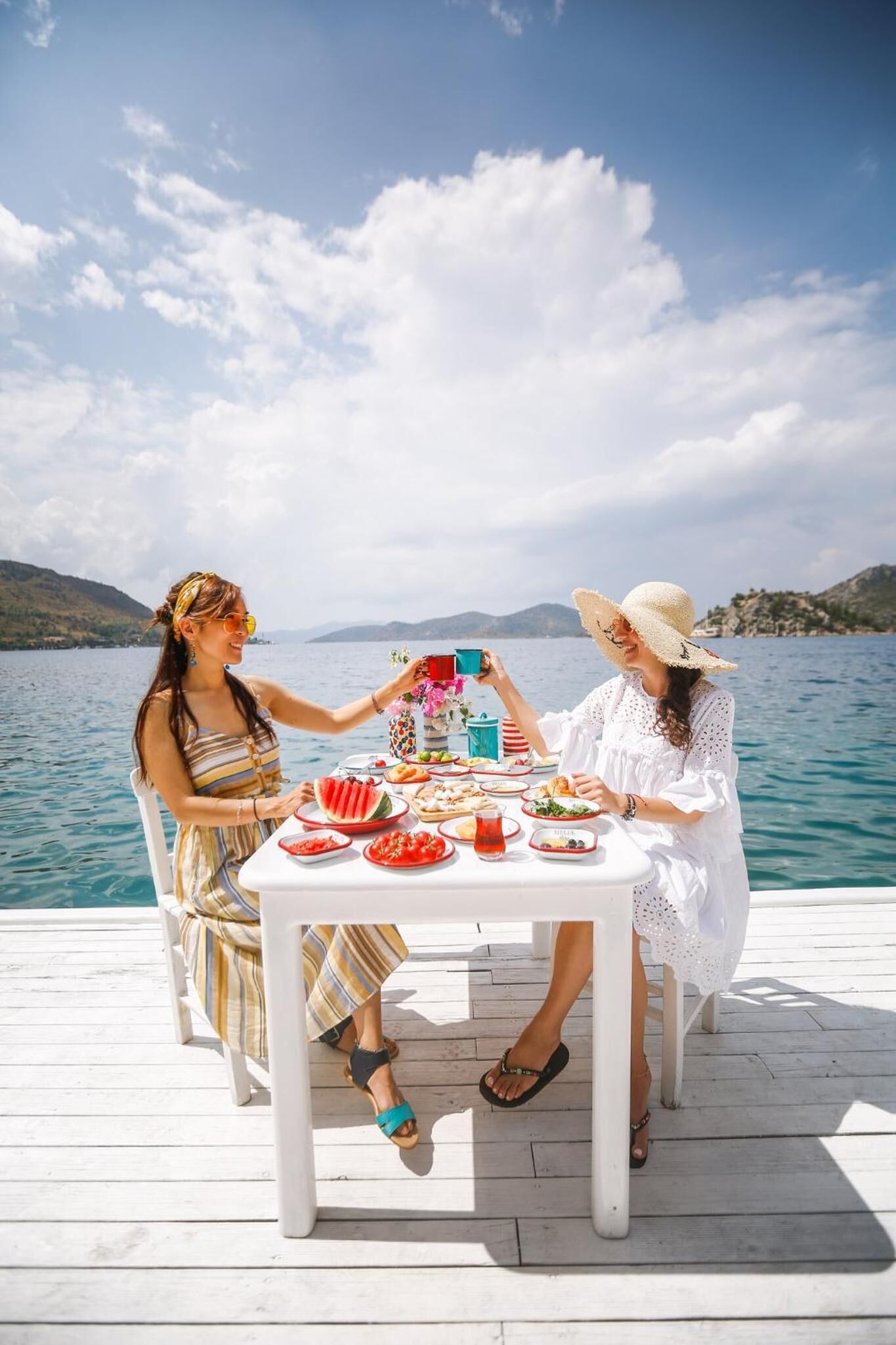 Frühstück, Mittagessen, Abendessen, mediterrane Küche 