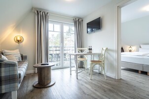 Superior-Doppelzimmer, mit Bad (französischer Balkon) | Lounge