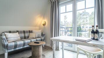 Double Room, Ensuite (französischer Balkon) | Lounge