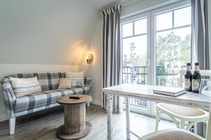 Double Room, Ensuite (französischer Balkon) | Lounge