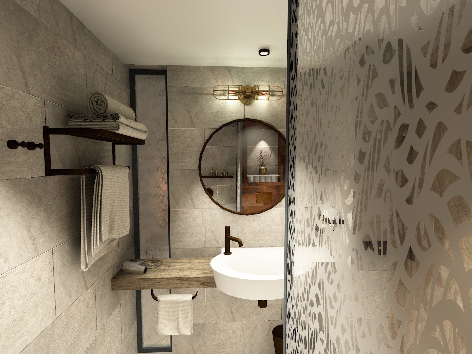 shower, designer toiletries, hair dryer, towels