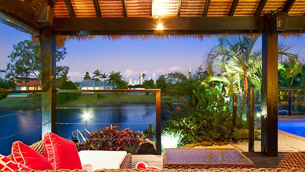Apartment | Terrace/patio - The Bali Hut on the Waters of the Central Gold Coast Apartment 5 (Bundall)