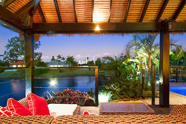 Apartment | Terrace/patio - The Bali Hut on the Waters of the Central Gold Coast Apartment 5 (Bundall)