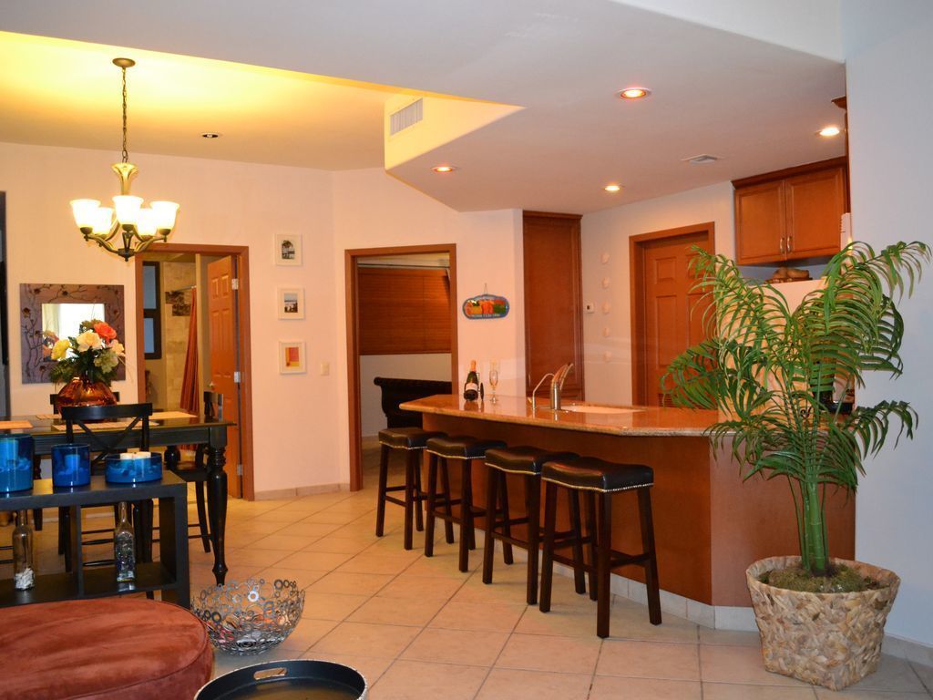 Apartment | Private kitchen | Fridge, microwave, oven, stovetop